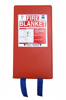 Fire blanket  120 x 180 cm , stored in flat plastic box