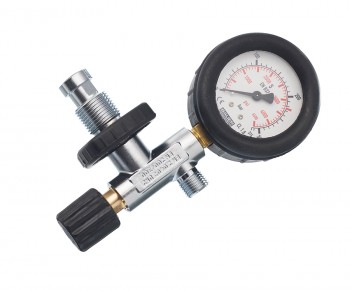 Filling valve with gauge PN200