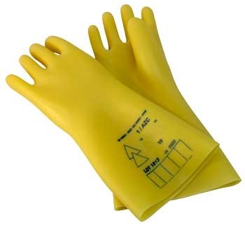 Electrician protection gloves, size 10, 7500 Volt